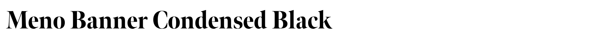 Meno Banner Condensed Black image